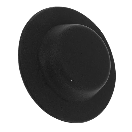 OKUMEYR Mini Filzhut Miniatur Top Hat Schwarz Festliche DIY Bastelaccessoires Puppenhut für Kostüm Party Aufführung von OKUMEYR