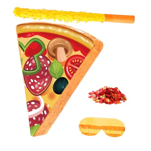 OKUMEYR Pizza Party Spielset Pinata mit und Augenbinde Lustige Pizzaform Dekoration für Kindergeburtstag Inklusive Konfetti Kinderfreundlich Vielseitig für Feiern und Gruppenaktivitäten OKUMEYR Pizza Party Spielset Pinata mit und Augenbinde Lustige Pizzaform Dekoration für Kindergeburtstag Inklusive Konfetti Kinderfreundlich Vielseitig für Feiern und Gruppenaktivitäten von OKUMEYR