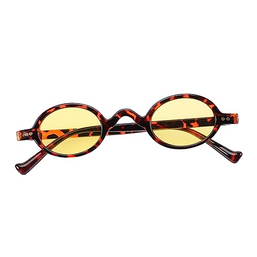 OKUMEYR Retro Leopardenmuster Sonnenbrille Damen Herren Oval Rahmen Stylische Partybrille Sommer Outdoor Dekoratives Accessoire für Karneval Cosplay OKUMEYR Retro Leopardenmuster Sonnenbrille Damen Herren Oval Rahmen Stylische Partybrille Sommer Outdoor Dekoratives Accessoire für Karneval Cosplay von OKUMEYR