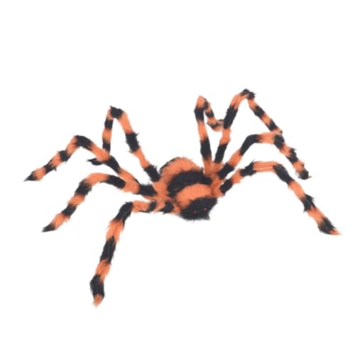 OKUMEYR Riesige Halloween Spinne Realistische Dekoration für und Außen Große Lebensechte Spinnenfigur für Garten und Gruseldeko für Partys und Feiertage OKUMEYR Riesige Halloween Spinne Realistische Dekoration für und Außen Große Lebensechte Spinnenfigur für Garten und Gruseldeko für Partys und Feiertage von OKUMEYR