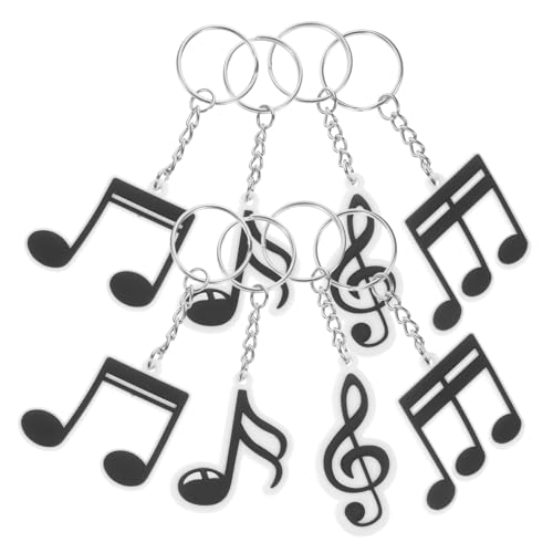 OKUMEYR Schlüsselbund 20 Stück Musik Schlüsselanhänger Schlüsselanhänger Schlüsselanhänger Während Medaillon Ornament Schlüsselanhänger Mikrofon Dekor Musik Musiknote Schlüsselanhänger von OKUMEYR