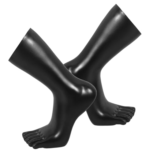OKUMEYR Schwarze Fuß-mannequin-form Aus Kunststoff Für Socken Fußkettchen Realistische 5-zehen-fußform Für Juweliergeschäfte Und Schuhvitrinen OKUMEYR Schwarze Fuß-mannequin-form Aus Kunststoff Für Socken Fußkettchen Realistische 5-zehen-fußform Für Juweliergeschäfte Und Schuhvitrinen von OKUMEYR