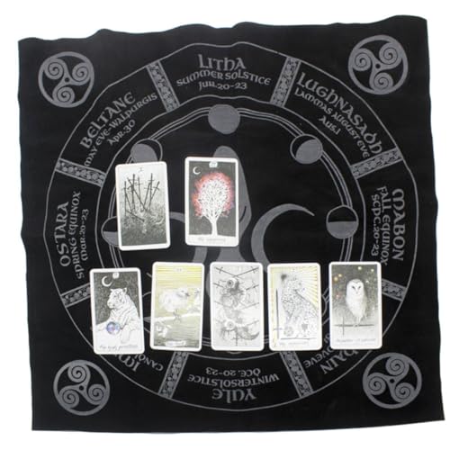 OKUMEYR Professionelle Tarot Tischdecke Aus Lint Für Kartenlesungen Leicht Und Tragbar Für Zuhause Freien Ohne Störende Auflagen von OKUMEYR