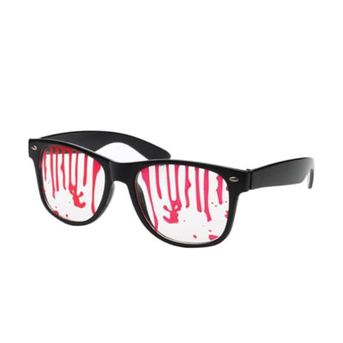 OKUMEYR Gläser gruselige Brille Abschlussball Brille Kleideraccessoires Spielzeug für den Abschlussball Kostümzubehör Lieferungen klare Brille schnapsgläser blutige Brille Vampir von OKUMEYR