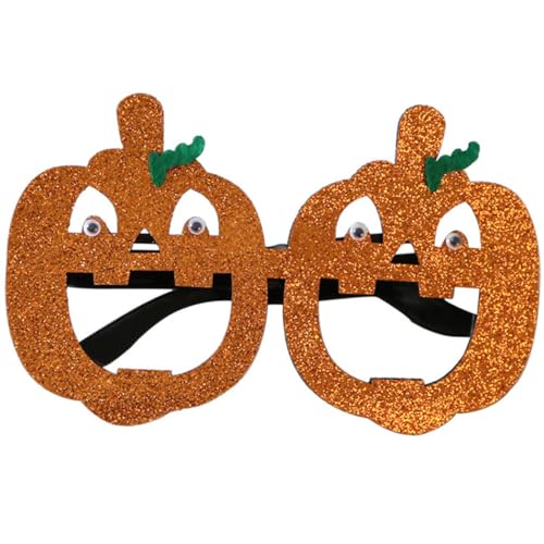 OLACD Lustige Filz-Brille mit Spinne und Kürbis für Kinder, Halloween-Festlichkeiten – Cartoon-Brillen, perfekt für Party-Dekorationen von OLACD