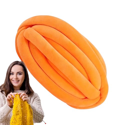 OLCANA Dickes Garn, dickes und atmungsaktives Bastelgarn mit Hohlfasern für kreative Geschenke, unverzichtbare Elemente zum Stricken zu Hause für Haustierbetten, Hüte, Decken von OLCANA