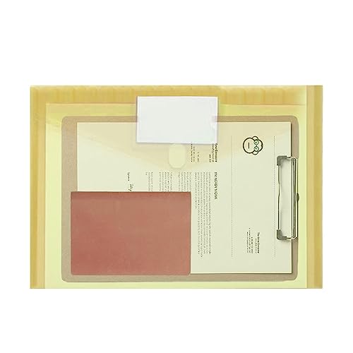 OLCANA Farbige Aktenordner, transparente Aktenordner, A4-Dokumentenordner mit Druckknopf, transparent, wasserdicht, Schnapp-Design OLCANA Farbige Aktenordner, transparente Aktenordner, A4-Dokumentenordner mit Druckknopf, transparent, wasserdicht, Schnapp-Design von OLCANA
