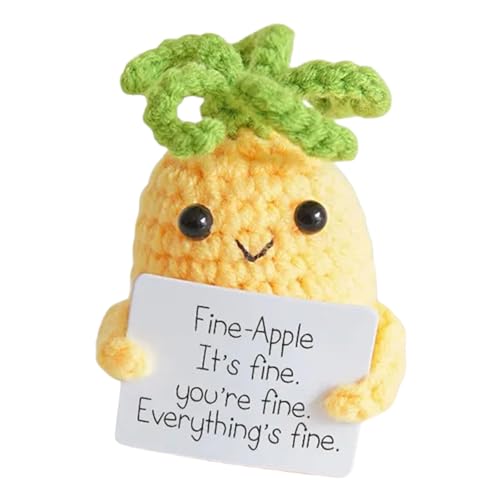 OLCANA Häkeltier – handgemachte Strickpuppe aus Wolle – handgemachtes Wollhäkelspielzeug, Geschenk zur emotionalen Unterstützung, gestricktes Puppen-Spielzeug mit Karte OLCANA Häkeltier – handgemachte Strickpuppe aus Wolle – handgemachtes Wollhäkelspielzeug, Geschenk zur emotionalen Unterstützung, gestricktes Puppen-Spielzeug mit Karte von OLCANA