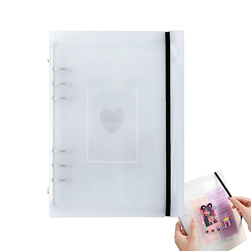 OLCANA Hüllen für A5-Ordner, lose Blätter, mattiert, für Fans Photocard Album, Studentenmappe für Postkarten, Visitenkarten, Fotos, Kamera, Karten von OLCANA