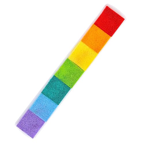 OLCANA Regenbogenfarbenes Stempelkissen-Set – Mehrfarbige Stempelkissen zum Basteln | Stempelkissen mit langem Streifen für die Herstellung von Postkarten OLCANA Regenbogenfarbenes Stempelkissen-Set – Mehrfarbige Stempelkissen zum Basteln | Stempelkissen mit langem Streifen für die Herstellung von Postkarten von OLCANA