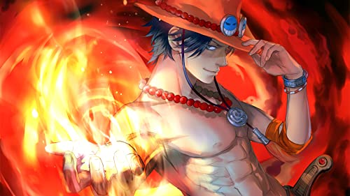 OLFTR One Piece Poster 5D Diamond Painting Erwachsene Diamant Painting Bilder Diamond Art Full DIY Diamant Kunst Malerei Stickerei Set Kreuzstich Bilder Home Wand Dekor 50x70CM von OLFTR