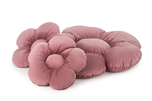 OLIFANT TOYS Flower Set Große Blumenboden Kissen, Plüsch bequemen Sitzkissen, Für Schlafzimmer Wohnzimmer Kinderzimmer, einzigartige Deko, weiche Kuschelkissen, Velours, Rosa, 55 cm 98 cm OLIFANT TOYS Flower Set Große Blumenboden Kissen, Plüsch bequemen Sitzkissen, Für Schlafzimmer Wohnzimmer Kinderzimmer, einzigartige Deko, weiche Kuschelkissen, Velours, Rosa, 55 cm 98 cm von OLIFANT TOYS