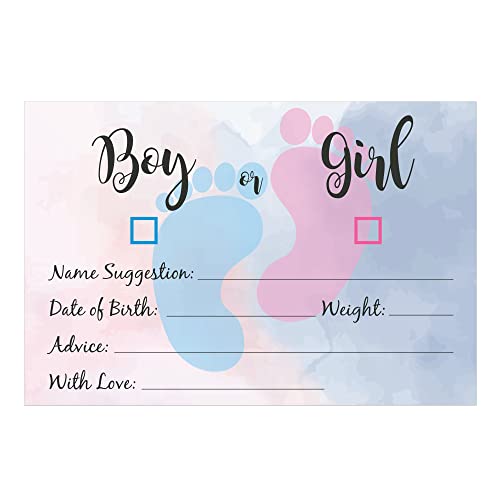 OLILLY - 20 Karten in englischer Sprache für Ihren Gender Reveal – Vorhersagen für Babyparty – Animation und Erinnerung an Ihren Gender Reveal von OLILLY