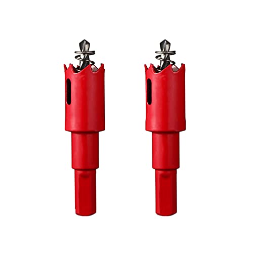 OLSDXAWQ， 2 Stück HSS-Bimetall-Lochsäge, Lochsäge mit 20–28 mm Durchmesser, geeignet for Schneiden von Holz, Kunststoff und Blech(Diameter 21mm) von OLSDXAWQ