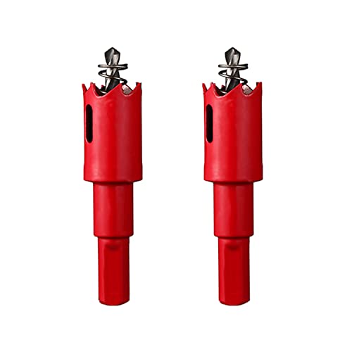 OLSDXAWQ， 2 Stück HSS-Bimetall-Lochsäge, Lochsäge mit 20–28 mm Durchmesser, geeignet for Schneiden von Holz, Kunststoff und Blech(Diameter 22mm) von OLSDXAWQ