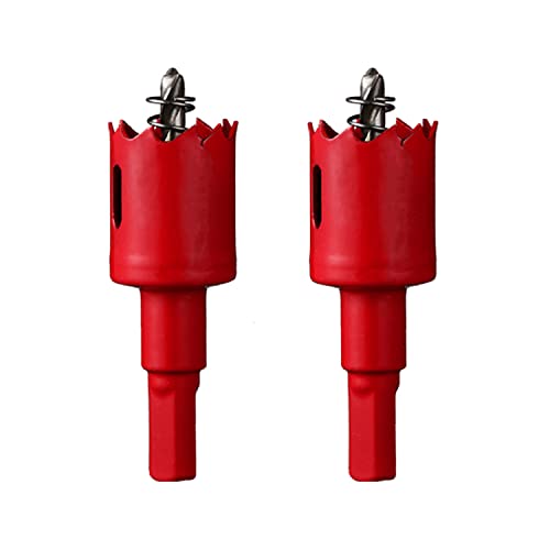 OLSDXAWQ， 2 Stück HSS-Bimetall-Lochsäge, Lochsäge mit 20–28 mm Durchmesser, geeignet for Schneiden von Holz, Kunststoff und Blech(Diameter 25mm) von OLSDXAWQ