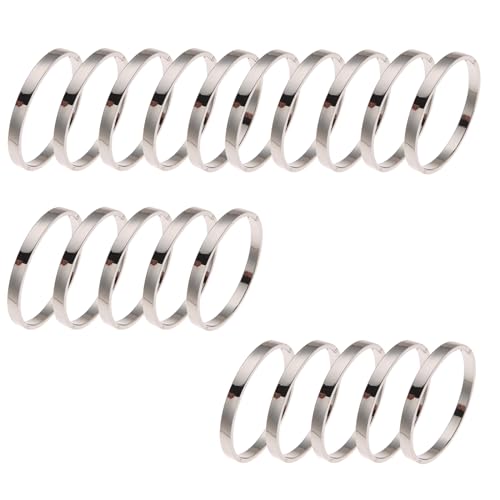 OLSDXAWQ, 20 Stück DIY Metall-Buchringe, kleine Karteikarten, Scrapbook-Kalender, Silber for Büro, Schule, Zuhause(2.5cm) von OLSDXAWQ