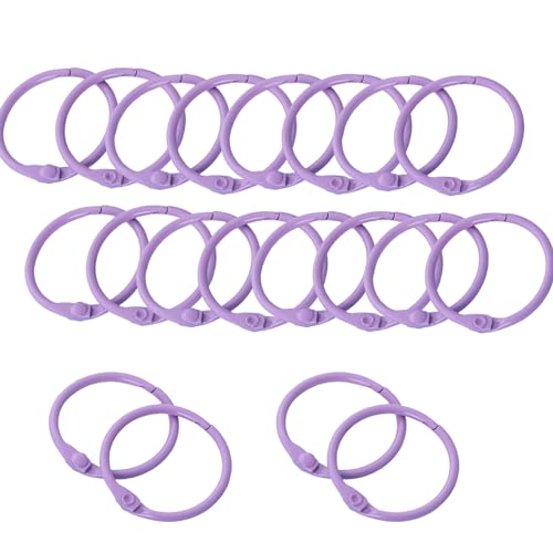 OLSDXAWQ, 20 Stück Metall-Loseblattringe, 30 mm, DIY-Buchringe, Bindering for Lernkarten, Karteikarten, Broschüren, mehrfarbig erhältlich OLSDXAWQ, 20 Stück Metall-Loseblattringe, 30 mm, DIY-Buchringe, Bindering for Lernkarten, Karteikarten, Broschüren, mehrfarbig erhältlich von OLSDXAWQ