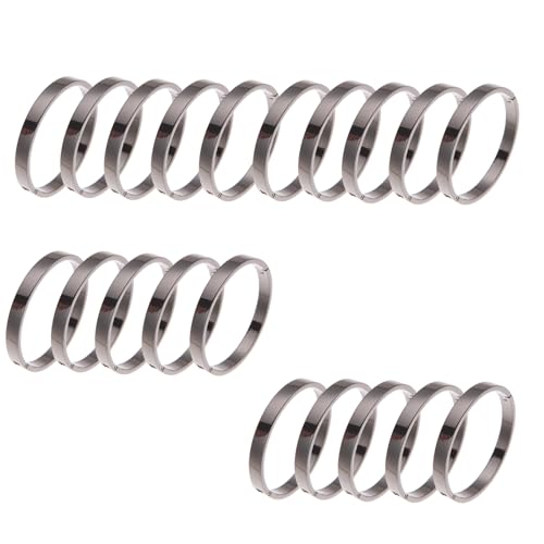 OLSDXAWQ, 20-teilige Ringbücher, DIY-Buch-Karteikartenringe, multifunktionale Loseblatt-Buchringe for Schulen und Büros(2.5cm) von OLSDXAWQ