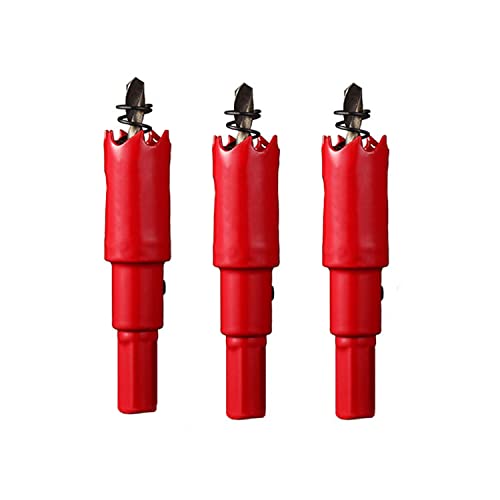 OLSDXAWQ， 3 Stück HSS-Bimetall-Lochsäge, Lochsäge mit 16–19 mm Durchmesser, perfekt for Holz, Trockenbausäge, glattes Schneiden(Diameter 16mm) von OLSDXAWQ