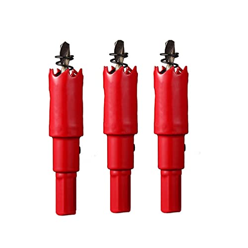 OLSDXAWQ， 3 Stück HSS-Bimetall-Lochsäge, Lochsäge mit 16–19 mm Durchmesser, perfekt for Holz, Trockenbausäge, glattes Schneiden(Diameter 18mm) von OLSDXAWQ