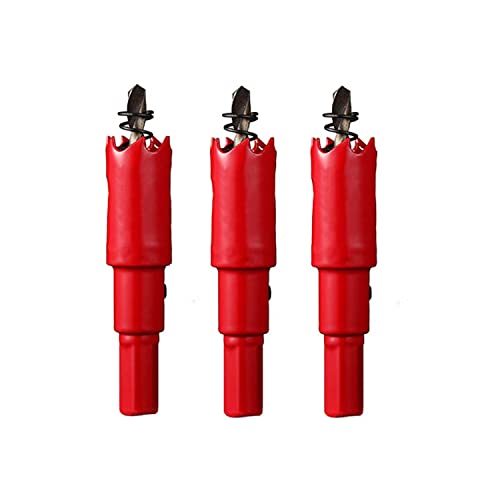 OLSDXAWQ， 3 Stück HSS-Bimetall-Lochsäge, Lochsäge mit 16–19 mm Durchmesser, perfekt for Holz, Trockenbausäge, glattes Schneiden(Diameter 19mm) von OLSDXAWQ