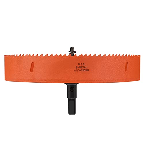 OLSDXAWQ， Bimetall-Schnitttiefe HSS-Lochschneider, Durchmesser 200–250 mm, geeignet for Schneiden von Holz, Trockenbau und weichem Blech(Diameter 250mm) von OLSDXAWQ