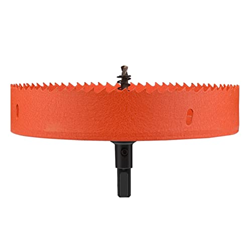 OLSDXAWQ， HSS-Bimetall-Lochsäge, Durchmesser 175–195 mm, for Schneiden kreisförmiger Löcher, geeignet for Schneiden von Holz, Trockenbau und weichen Metallblechen(Diameter 185mm) von OLSDXAWQ