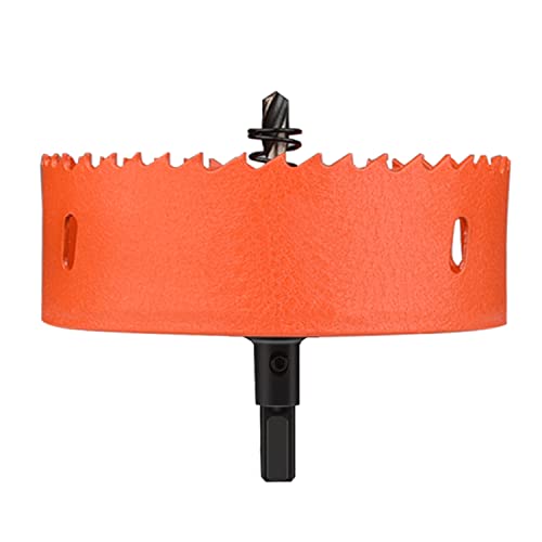 OLSDXAWQ， HSS-Bimetall-Lochsäge, HSS-Rundlochschneider, geeignet for Holzbretter, weiche Metallbleche und Trockenbau, Durchmesser 100–120 mm(Diameter 105mm) von OLSDXAWQ