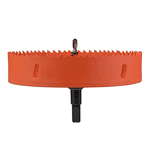 OLSDXAWQ， HSS-Bimetall-Lochsäge, Schneiden kreisförmiger Löcher, geeignet for Holzbretter, weiche Metallbleche und Trockenbauwände, Durchmesser 150–170 mm(Diameter 165mm) von OLSDXAWQ