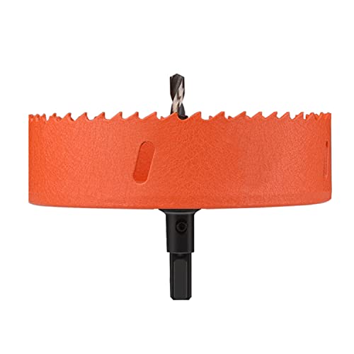 OLSDXAWQ， HSS-Bimetall-Lochsäge, schneidet kreisförmige Löcher mit einem Durchmesser von 125–145 mm, geeignet for Holzbretter, weiche Metallbleche und Trockenbau(Diameter 125mm) von OLSDXAWQ