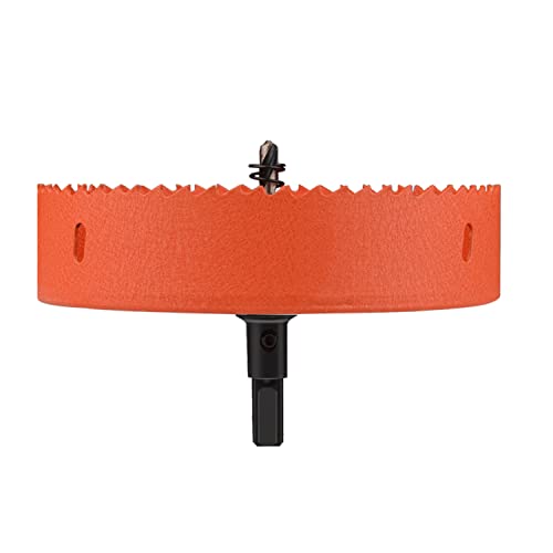 OLSDXAWQ， HSS-Bimetall-Lochsäge, schneidet kreisförmige Löcher mit einem Durchmesser von 125–145 mm, geeignet for Holzbretter, weiche Metallbleche und Trockenbau(Diameter 135mm) von OLSDXAWQ
