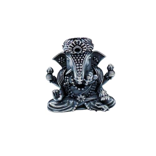 OLSKFUH Messing, Thailändischer Gott des Reichtums, Elefantenmodell, EDC-Perlen, Anhänger, Schmuckherstellung, Zubehör, Persönlichkeit, DIY, Outdoor-Werkzeuge, Paracord-Perlen, Charm-,White Copper von OLSKFUH