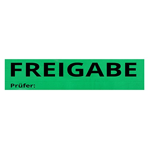 1 Rolle Klebeband FREIGABE, Prüfer grün Paketband Packband Warnband Hinweisklebeband von OLShop AG