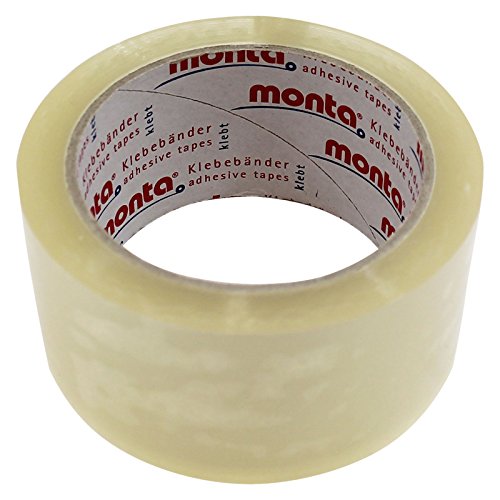 6 Rollen Klebeband / Packband transparent Paketband Klebebänder von OLShop AG