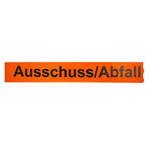 6 Rollen Klebeband "Ausschuss/Abfall" 38 mm x 66 lfm für schwere Pakete von OLShop AG