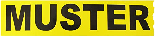 6 Rollen Klebeband Muster Rolle 50 mm x 66 lfm gelb Paketband Packband Warnband Hinweisklebeband von OLShop AG