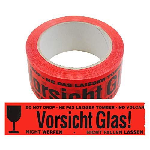 6 Rollen Klebeband Vorsicht Glas! rot 4-sprachig Paketband Packband Warnband Hinweisklebeband 6 Rollen Klebeband Vorsicht Glas! rot 4-sprachig Paketband Packband Warnband Hinweisklebeband von OLShop AG