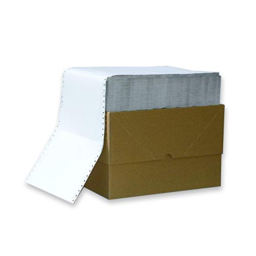 Endlospapier 12 Zoll 3-fach blanko 60 g/qm 800 Satz weiß selbstdurchschreibend für Nadeldrucker von OLShop AG
