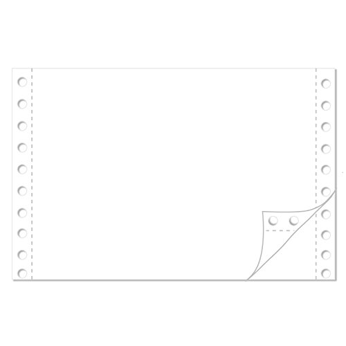 Endlospapier 6 Zoll x 240 mm (A5 quer 152,4 mm x 240 mm) 2-fach blanko 60/57 g/qm 2200 Blatt von OLShop AG