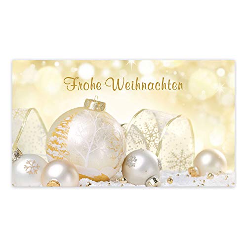 Weihnachtsaufkleber eckig Frohe Weihnachten Kugeln 74 x 42 mm Weihnachtsaufkleber eckig Frohe Weihnachten Kugeln 74 x 42 mm von OLShop AG