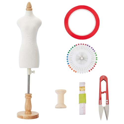 OLYCRAFT 1/3 Größe Mini Kleiderform Für Damen Miniatur Schaufensterpuppe Zum Nähen Schneiderpuppe 48cm Schneiderpuppe Mit Ständer Nadeln Schere Maßbänder Spulen Zum Nähen Flicken Set OLYCRAFT 1/3 Größe Mini Kleiderform Für Damen Miniatur Schaufensterpuppe Zum Nähen Schneiderpuppe 48cm Schneiderpuppe Mit Ständer Nadeln Schere Maßbänder Spulen Zum Nähen Flicken Set von OLYCRAFT