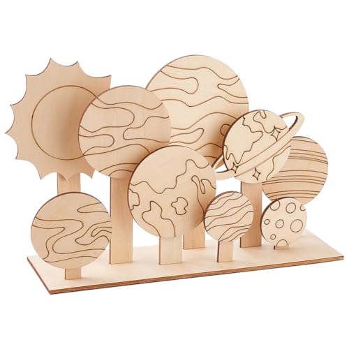 OLYCRAFT 1 Set/19 Stück Holzbastelsets Mit Planetenthema Weltraum Unlackiertes Holzhandwerk 3D Planeten Holzhandwerk Bemalbare Unlackierte Holzscheiben Für DIY Holzhandwerksprojekte Maldekorationen OLYCRAFT 1 Set/19 Stück Holzbastelsets Mit Planetenthema Weltraum Unlackiertes Holzhandwerk 3D Planeten Holzhandwerk Bemalbare Unlackierte Holzscheiben Für DIY Holzhandwerksprojekte Maldekorationen von OLYCRAFT