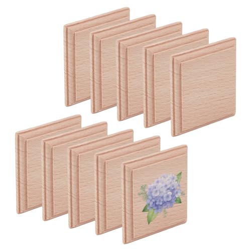 OLYCRAFT 10 Stück 6,1 x 6,1 cm große Quadrate unlackierter Holzsockel aus natürlichem Kiefernholz, blanko, Holzuntersetzer für DIY, gebeizte Malerei, Holzgravur, Hochzeit, Halloween, Weihnachten OLYCRAFT 10 Stück 6,1 x 6,1 cm große Quadrate unlackierter Holzsockel aus natürlichem Kiefernholz, blanko, Holzuntersetzer für DIY, gebeizte Malerei, Holzgravur, Hochzeit, Halloween, Weihnachten von OLYCRAFT