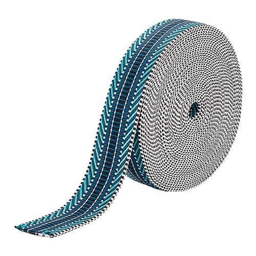 OLYCRAFT 10 Yards/9.1m Türkises Jacquard Polyester Gurtband 38mm Gurtband Polyester Canvas Streifenmuster Nylon Gurtband Flaches Gurtband Für Rucksäcke Handtaschen Kleidungsstücke Zubehör OLYCRAFT 10 Yards/9.1m Türkises Jacquard Polyester Gurtband 38mm Gurtband Polyester Canvas Streifenmuster Nylon Gurtband Flaches Gurtband Für Rucksäcke Handtaschen Kleidungsstücke Zubehör von OLYCRAFT