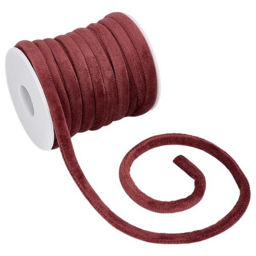 OLYCRAFT 10 m 6mm Weiche Runde Samtschnur Braune Samtschnur Weiches Samtband Samt Bastelfaden Samt Rundhalskordelbesatz Mit Spule Für Die Schmuckherstellung Weihnachten Nähen DIY OLYCRAFT 10 m 6mm Weiche Runde Samtschnur Braune Samtschnur Weiches Samtband Samt Bastelfaden Samt Rundhalskordelbesatz Mit Spule Für Die Schmuckherstellung Weihnachten Nähen DIY von OLYCRAFT