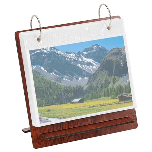 OLYCRAFT 10.2x13.9 cm Holz-Foto-Schreibtischalbum Braunes Flip-Fotoalbum Flip-Frame Scrapbook-Album Desktop-Mini-Fotoalbum-Sammlung Für Werbepapier Kalender Menü Getränke Werbekarte 24 Seiten OLYCRAFT 10.2x13.9 cm Holz-Foto-Schreibtischalbum Braunes Flip-Fotoalbum Flip-Frame Scrapbook-Album Desktop-Mini-Fotoalbum-Sammlung Für Werbepapier Kalender Menü Getränke Werbekarte 24 Seiten von OLYCRAFT