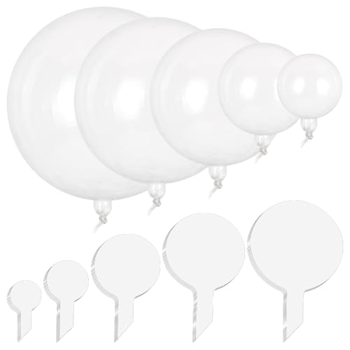 OLYCRAFT 100 Stück Bobo-Ballons-Set In 5 Größen 15.5/22/29/34/37cm Durchsichtige Ballons Dekor Zum Füllen Großer Transparenter Für Geburtstage Hochzeiten Party-Dekorationen OLYCRAFT 100 Stück Bobo-Ballons-Set In 5 Größen 15.5/22/29/34/37cm Durchsichtige Ballons Dekor Zum Füllen Großer Transparenter Für Geburtstage Hochzeiten Party-Dekorationen von OLYCRAFT