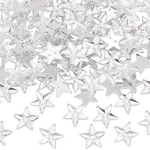 OLYCRAFT 100 Stück Sternförmige Strasssteine Zum Aufnähen 14x13mm Klare Acryl Strasssteine Mit 2 Löchern Facettierte Acryl Strasssteine Mit Flacher Rückseite Für Kleidung Schmuckherstellung OLYCRAFT 100 Stück Sternförmige Strasssteine Zum Aufnähen 14x13mm Klare Acryl Strasssteine Mit 2 Löchern Facettierte Acryl Strasssteine Mit Flacher Rückseite Für Kleidung Schmuckherstellung von OLYCRAFT