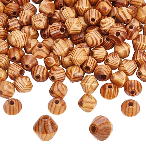 OLYCRAFT 100 Stück natürliche Holzperlen facettierte geometrische Holzperlen 16mm Holzabstandsperlen Doppelkegel Holzperlen für die Schmuckherstellung Armbänder Halskette Ohrring - Loch 5mm OLYCRAFT 100 Stück natürliche Holzperlen facettierte geometrische Holzperlen 16mm Holzabstandsperlen Doppelkegel Holzperlen für die Schmuckherstellung Armbänder Halskette Ohrring - Loch 5mm von OLYCRAFT